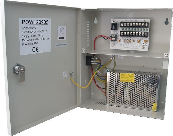 12VDC 5A 100-240VAC 50-60Hz cung cấp điện camera CCTV cho chuyển