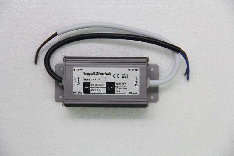 IP68 650mA 21W liên tục hiện tại LED Nguồn cung cấp 20V - 36V DC, Switching Power Supplies