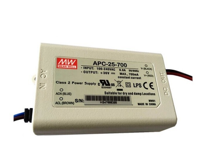LED Nguồn cung cấp liên tục hiện tại APC Dòng 20W LED driver APC-25-700