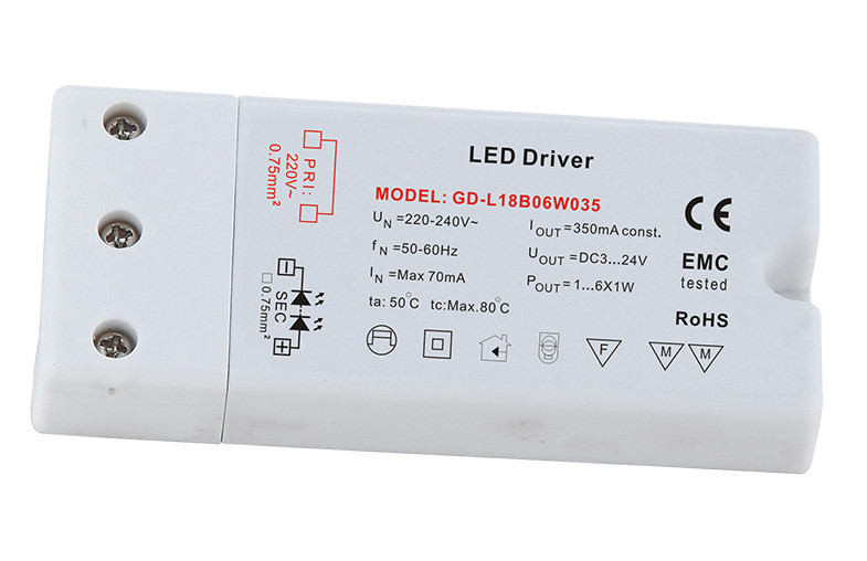 Điện áp không đổi trình điều khiển LED, 12W, 12V hoặc 24V