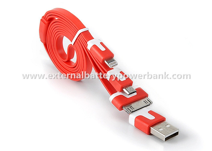 3 trong 1 phẳng USB Data Transfer Cable