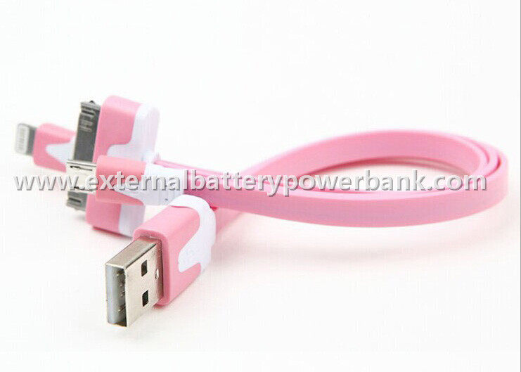 Đầy màu sắc 3 trong 1 USB Transfer Cable USB Cáp dữ liệu cho iphone / Samsung