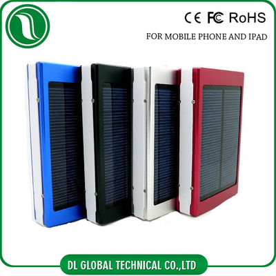 Solar Panel Ngân hàng điện màu xanh trắng đỏ High Power Bank Pin Điện thoại di động