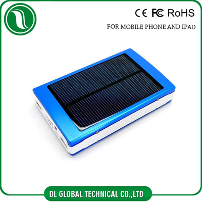 Solar Panel Ngân hàng điện màu xanh trắng đỏ High Power Bank Pin Điện thoại di động
