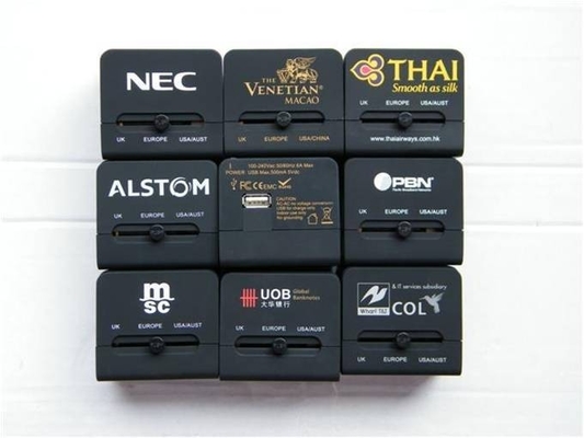 Ánh sáng phổ USB Sạc du lịch xách tay, 5V 1000mA / 2 giao diện USB