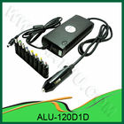 120W phổ DC Power Adapter cho xe sử dụng, với 1 đèn LED, 1 USB Port, 8 Output Pins ALU-120D1D