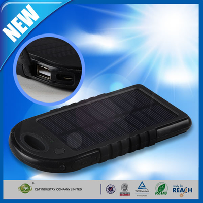Ngân hàng kép USB Port Sao lưu điện, 5000mAh pin mặt trời sao lưu bên ngoài pin