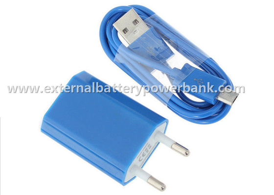 Đầy màu sắc tường sạc 5V 1A Phổ USB Sạc du lịch EU cắm cho Samsung / iPhone
