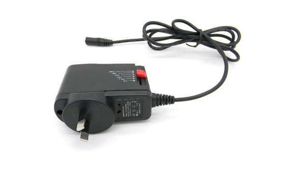 1000mA 12W treo tường Power Adapter Ajustable 3V - 12V Với SAA cắm
