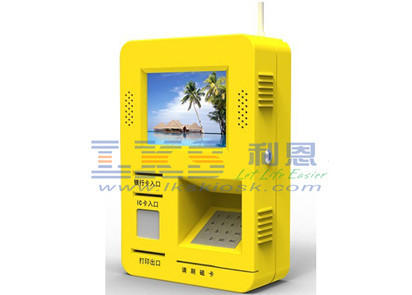 Kiosk màn hình cảm ứng tương tác gắn trên tường với thẻ từ / RF / IC từ
