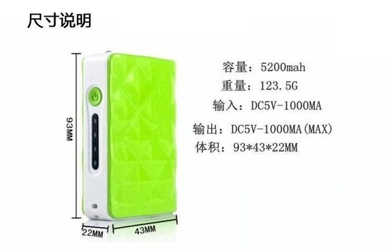 1A 5V Mobile Power Supply Đối với điện thoại di động / xe Với LED