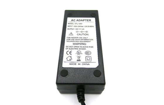 Hi-pot 12V 4A Desktop DC Power Supply FCC Part 15 Class B Với Security Camera