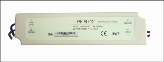 Điện áp không đổi LED chiếu sáng 60 Watt LED điều khiển IP67 24V DC, Độ tin cậy cao