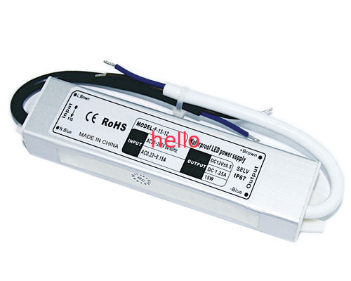 24V DC 15W Waterproof LED driver EN55022 Đối với linh hoạt LED Strip nhẹ