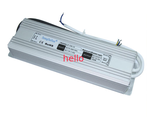 24VDC đơn đầu ra không thấm nước LED driver 6.5A 60Hz Đối với đèn LED, đèn LED 150W Power Supply