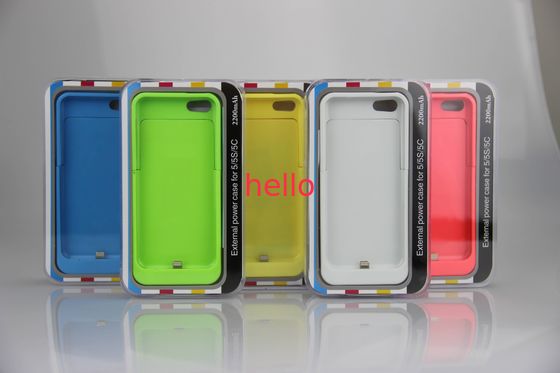 Nhiều màu mỏng iPhone Pin Trường hợp 2200mAh Battery Power Pack cho iPhone 5