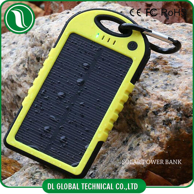 Siêu mỏng 4000mAh 5000mAh Ngân hàng Năng lượng mặt trời Ngân hàng xách tay Điện thoại di động Power Battery