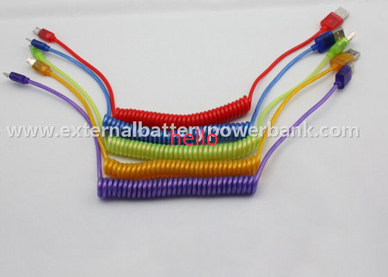 Mùa xuân Led Micro Chuyển USB Cáp dữ liệu cho Samsung / samsung galaxy