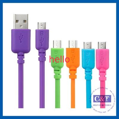 Màu Micro Smartphone USB Data Transfer Cable Hi-Speed ​​2-trong-1