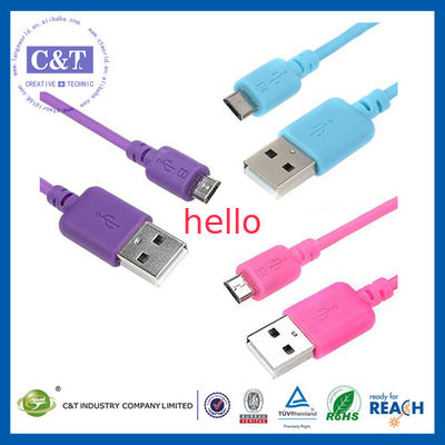 Màu Micro Smartphone USB Data Transfer Cable Hi-Speed ​​2-trong-1