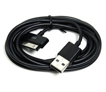 Thêm dài đen 6ft USB Data Sync Cable cho Apple iPhone 4 4S 3GS iPod iPad