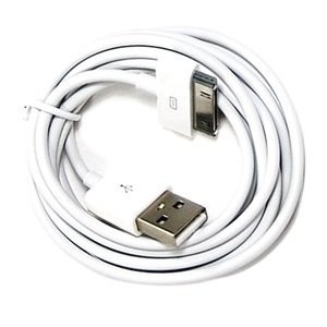 Thêm dài đen 6ft USB Data Sync Cable cho Apple iPhone 4 4S 3GS iPod iPad