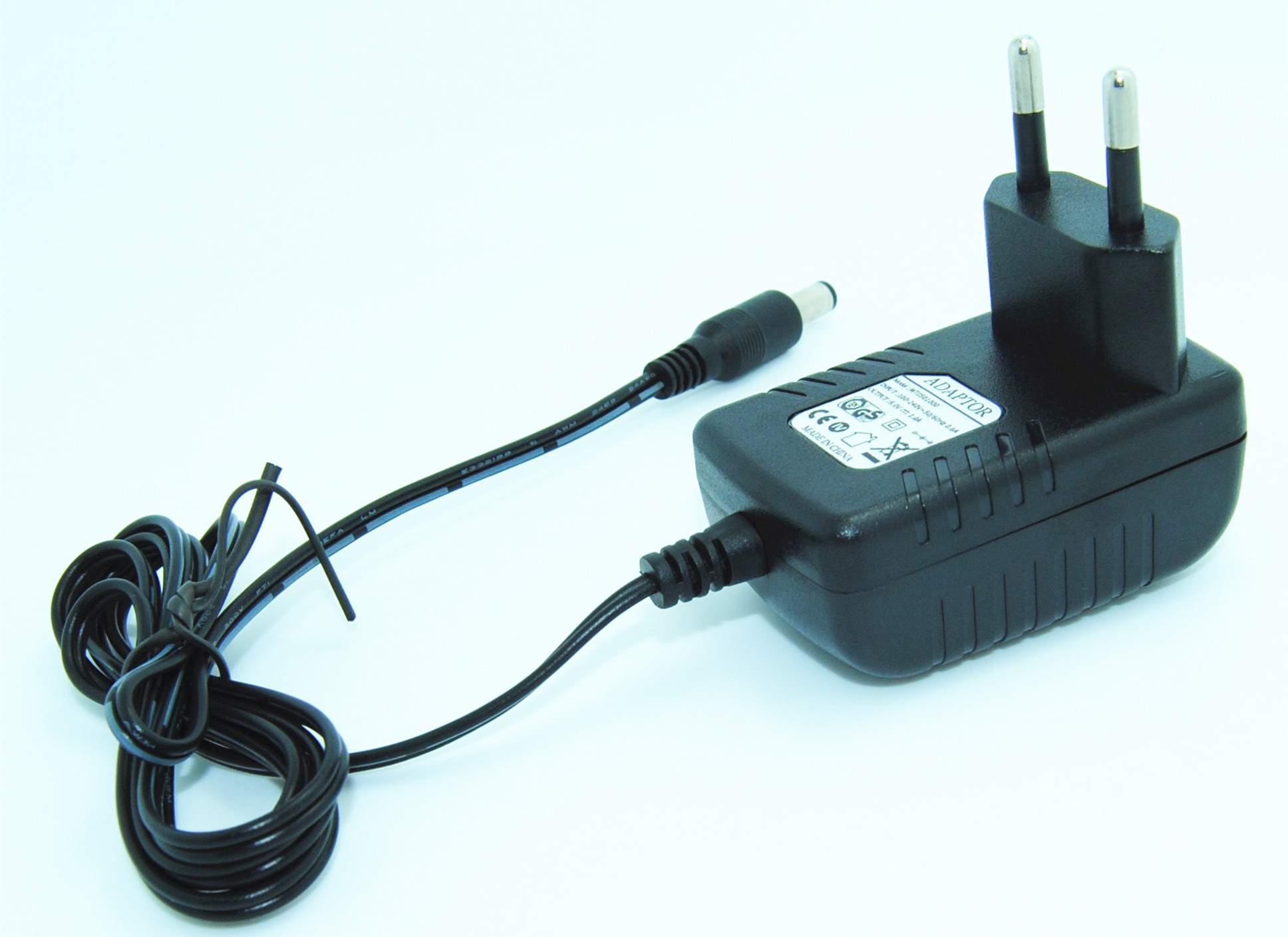 EU cắm MP3 ngang Power Supply Adapter, 5V 1A 5W Output