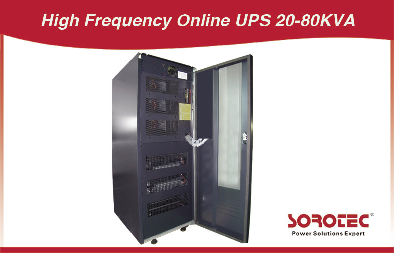 20 - 80 KVA Nguồn cấp điện liên tục 3 pha 4 cấp, UPS trực tuyến Tần số cao