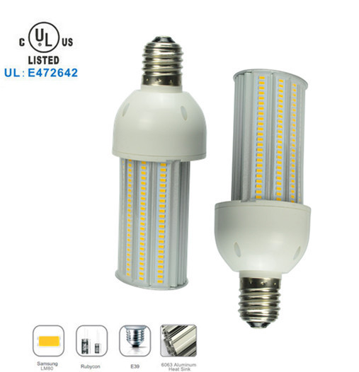 High Power 36W LED wallpack 110lm / w, ngoài trời IP65 chống thấm Đèn Led Bulb ngô